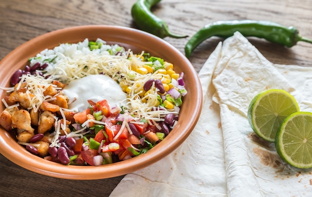 Chicken burrito bowl