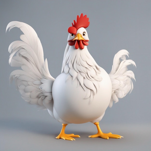 A chicken cartoon character generated by AI