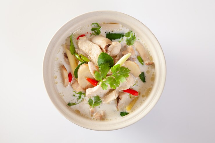 Куриный кокосовый суп (Tom Kha Kai) Тайская еда