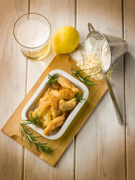 Chicken croquette with rosemary and pepper