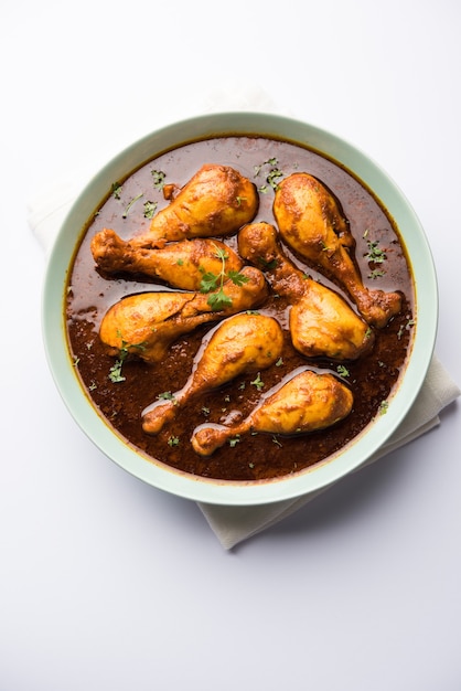 Chicken curry with legs or drumstick  or Murg Tangri or tangdi masala