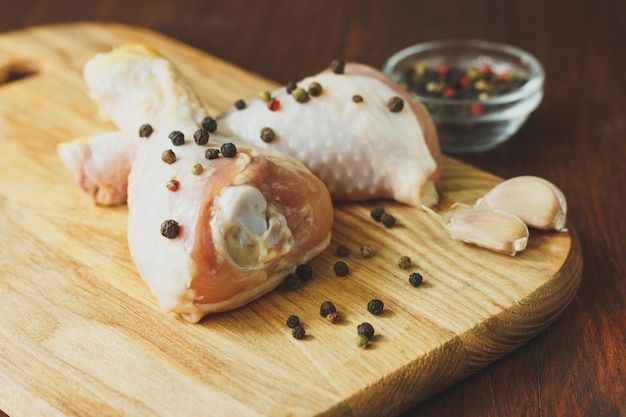 Chicken drumsticks fresh raw meat for cooking