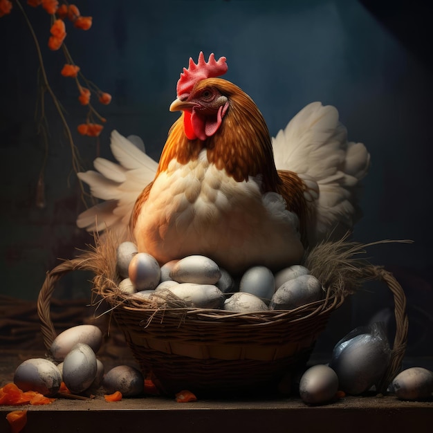 Chicken and egg basket