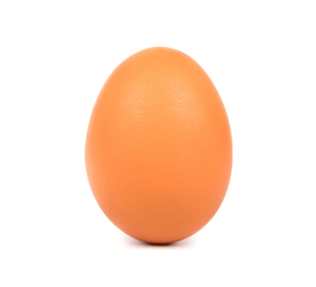 Chicken egg isolated on white background