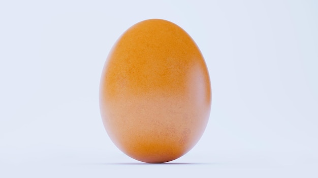 Chicken egg isolated on white background