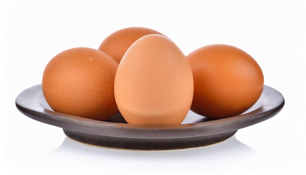 chicken egg isolated on white background