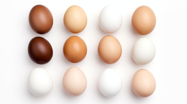 Photo chicken eggs background