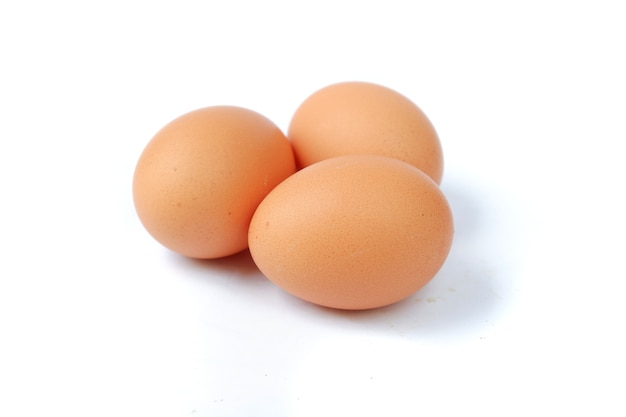 Chicken eggs isolated