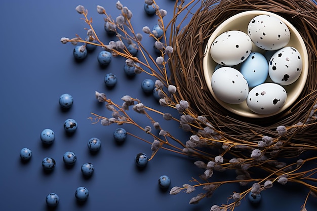 chicken eggs in the nest