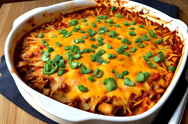 Chicken enchilada bake