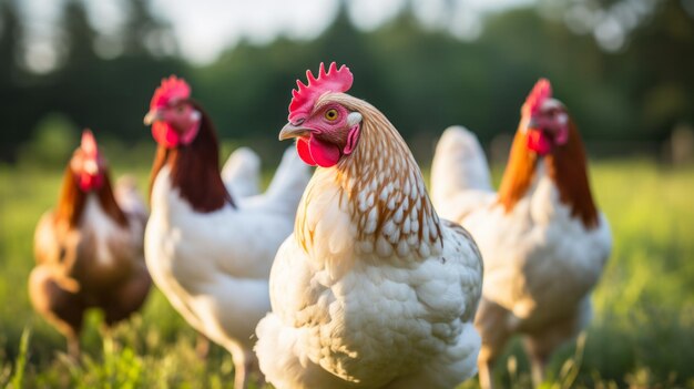 Chicken on the farm