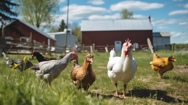 Chicken on the farm