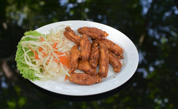 Chicken fried chicken wings fish sauce popular food