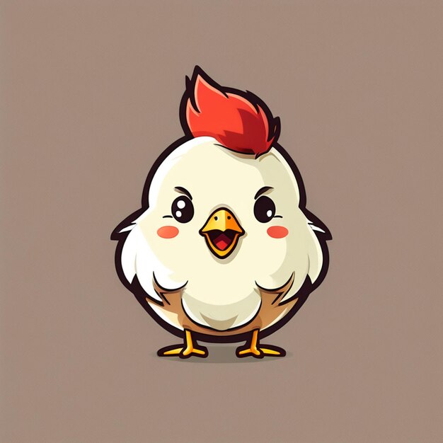 Photo chicken icon logo