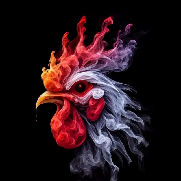 Photo chicken illustrations full color design vector