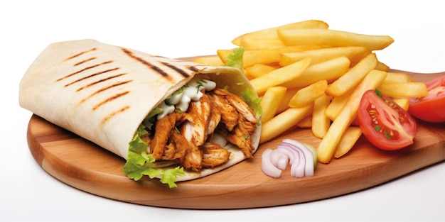 chicken kebab food background