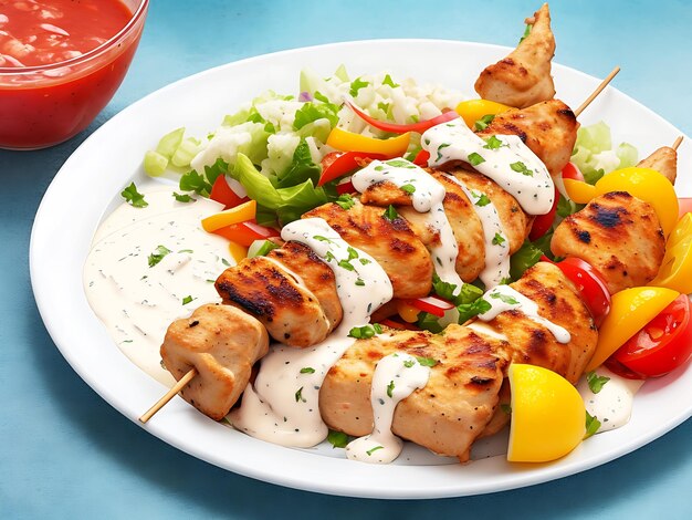 Photo chicken kebab