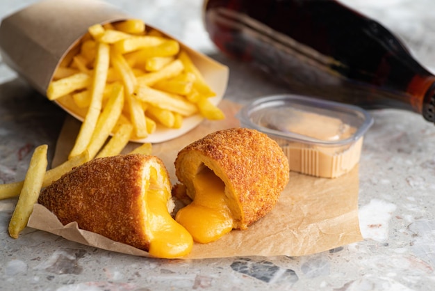 Chicken Kiev Cutlets Breaded Chicken Kiev breast stuffed with cheese