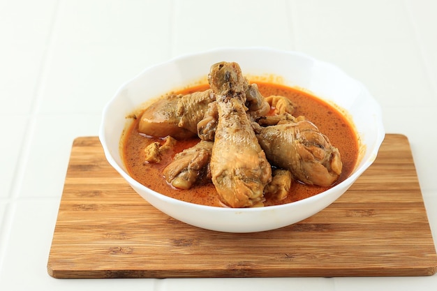 Photo chicken korma curry ayam