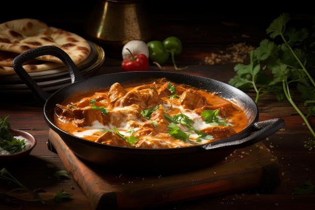 Chicken makhani indian butter chicken indian food photography