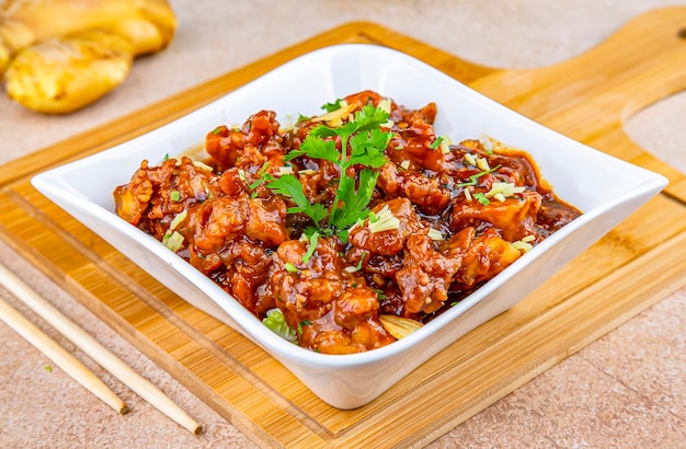 Chicken Manchurian on board