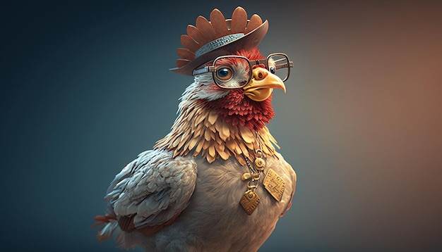 Chicken mascot ai generated ar