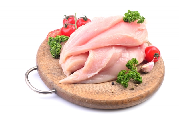 Chicken meat isolated