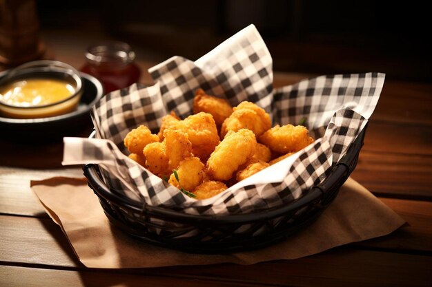 Foto chicken_nuggets_arranged_in_a_basket_lined_with_check_352_block_0_1jpg