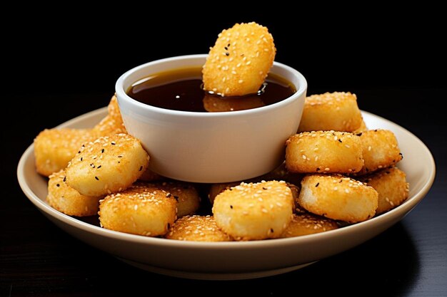 Photo chicken_nuggets_arranged_in_a_bowl_with_a_side_of_tan_358_block_1_0jpg