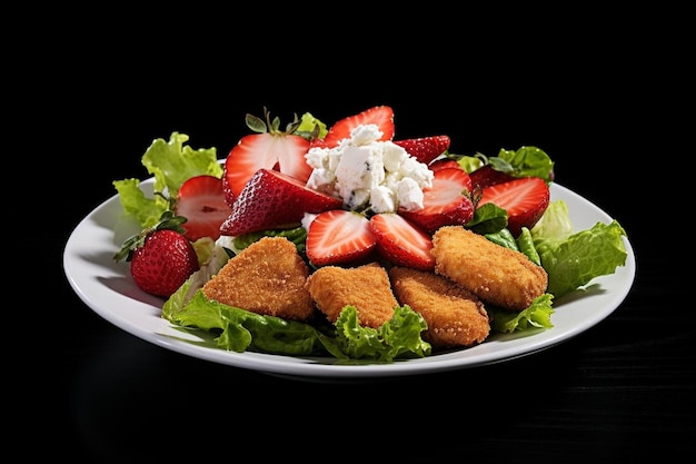 Chicken_nuggets_arranged_on_a_bed_of_mixed_greens_wit_419_block_1_0jpg