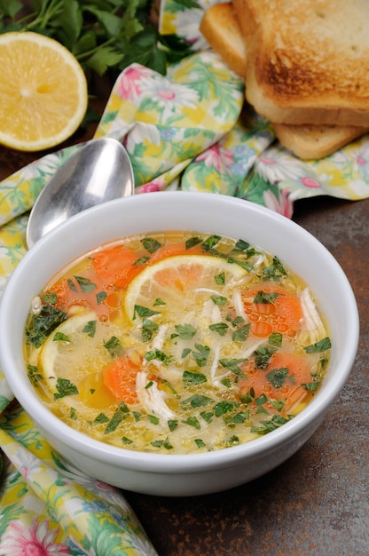 Chicken Orzo soup