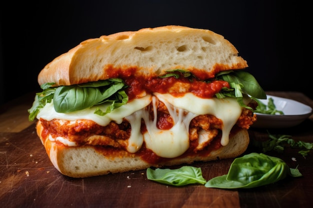 Chicken Parmesan Sandwich Hearty Homemade Lunch that is Heavenly Delicious