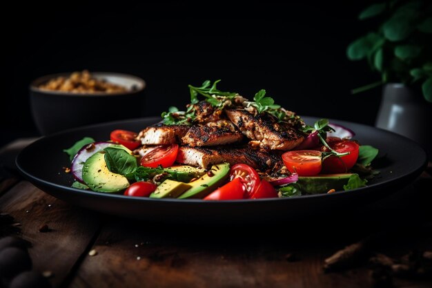 Chicken Salad with a Lemon Garlic Dressing