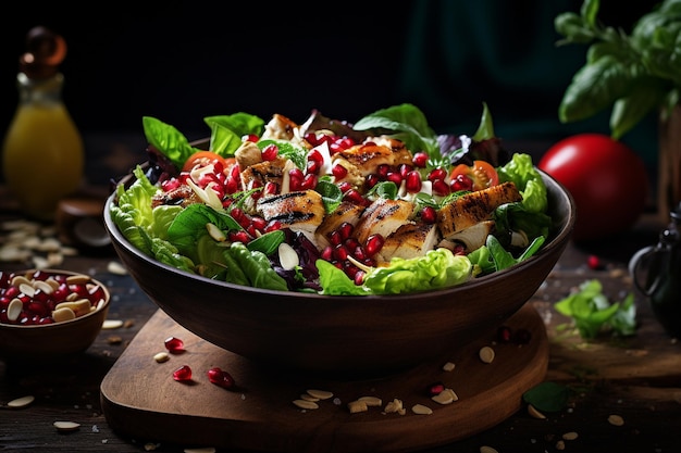Chicken Salad with Pomegranate Seeds