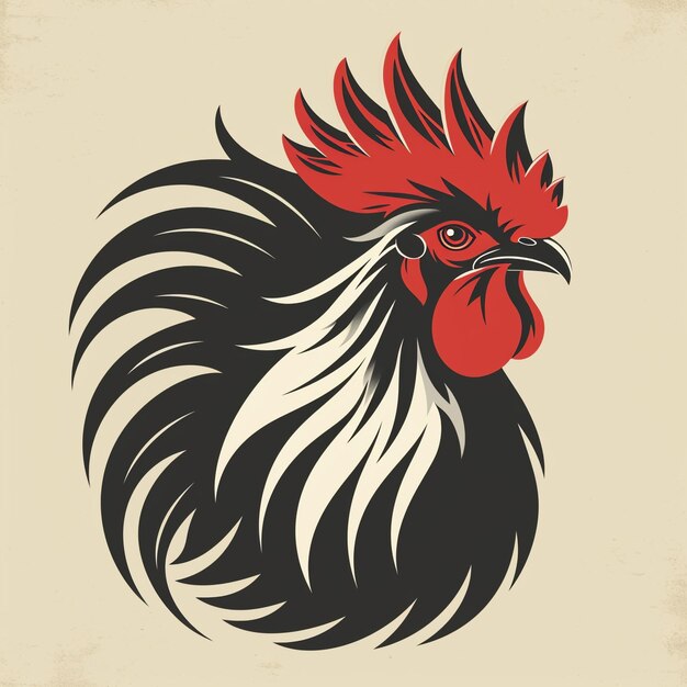 Photo chicken shaped logo