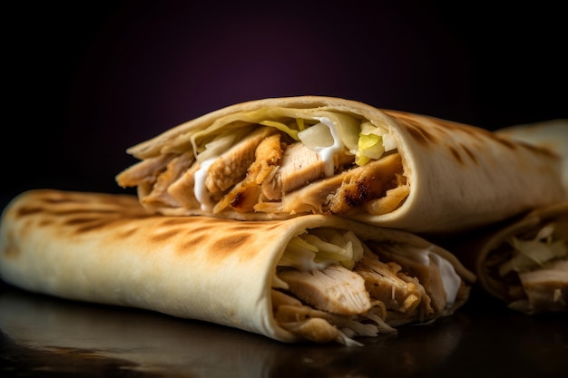 Shawarma di pollo genera ai