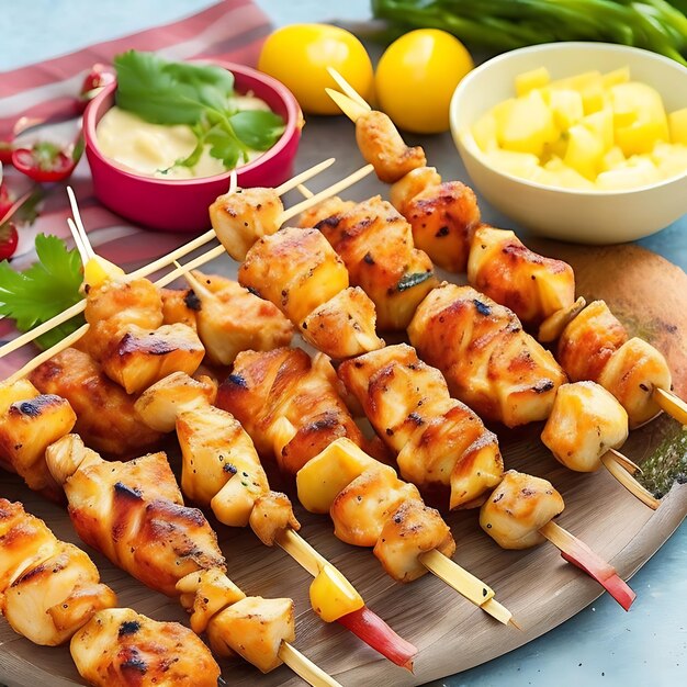 chicken skewer generated by ai