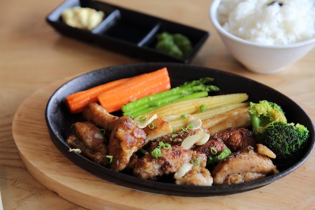 Chicken steaks Japanese style , Japanese food