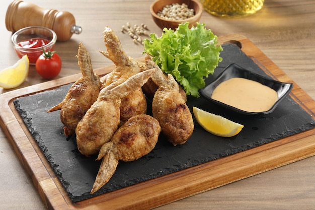 Photo chicken teba or tori no teba or boneless chicken wings