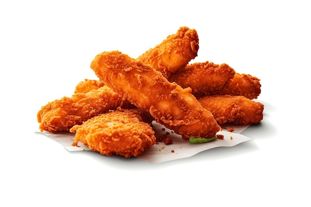 Chicken tenders illustration Food illustrationGenerative AI