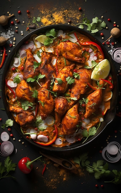 Chicken Tikka Masala Dish Poster With Grilled Chicken and Sp Indian Celebrations Lifestyle Cuisine