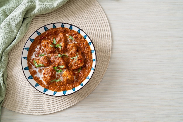 Pollo tikka masala piccante carne al curry cibo