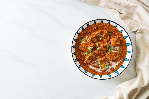 Chicken tikka masala spicy curry meat food