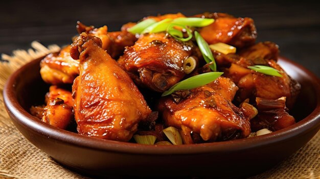 chicken wings are a popular dish.