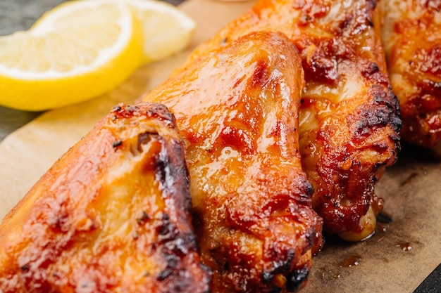 Chicken wings oven roast with lemon