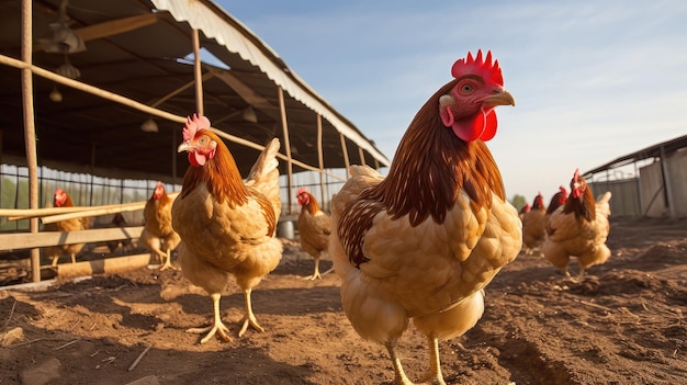 Chickens agriculture livestock