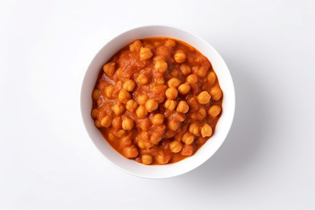 ひよこ豆のカレー丼 伝統的なアジア料理 健康食品 AIを生成