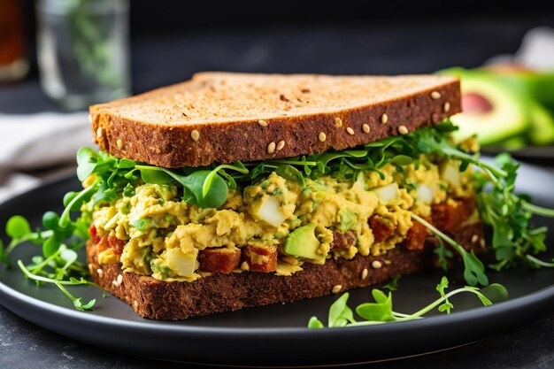 Chickpea Salad Sandwich Healthy Meal