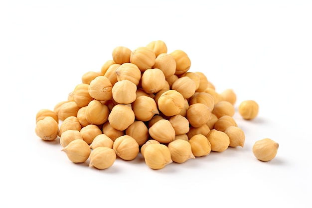 Chickpea on a white background