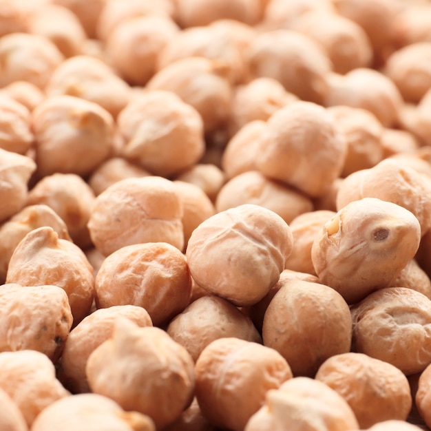 Chickpeas closeup